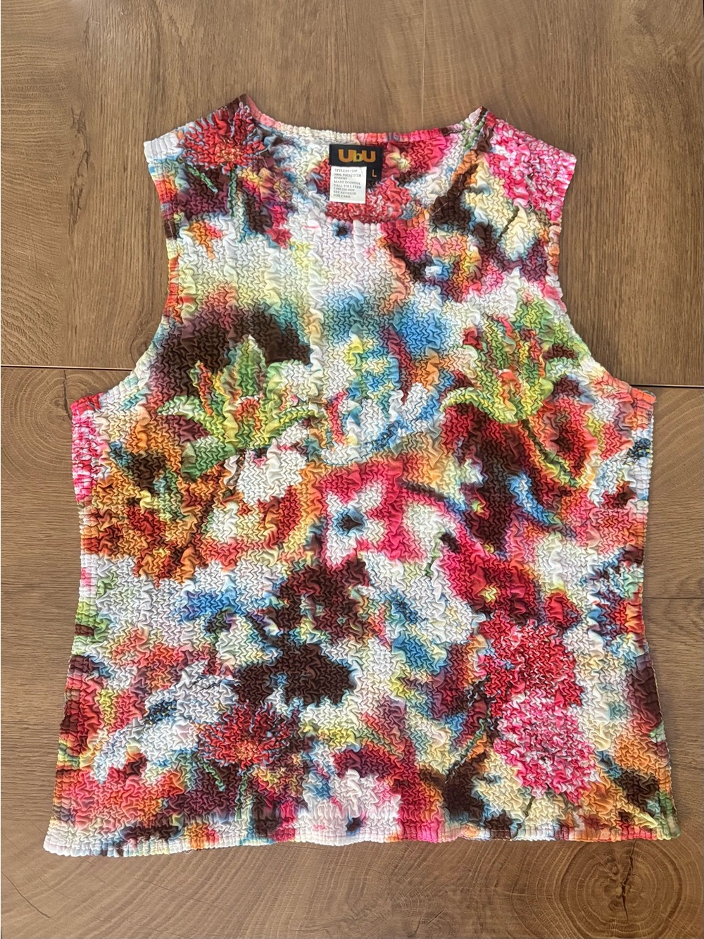 UbU Colorful Y2K Floral Sleeveless Top